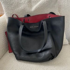 Marc Jacobs black and red leather bag